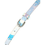 For just a touch of hologram-skinny belt-$14